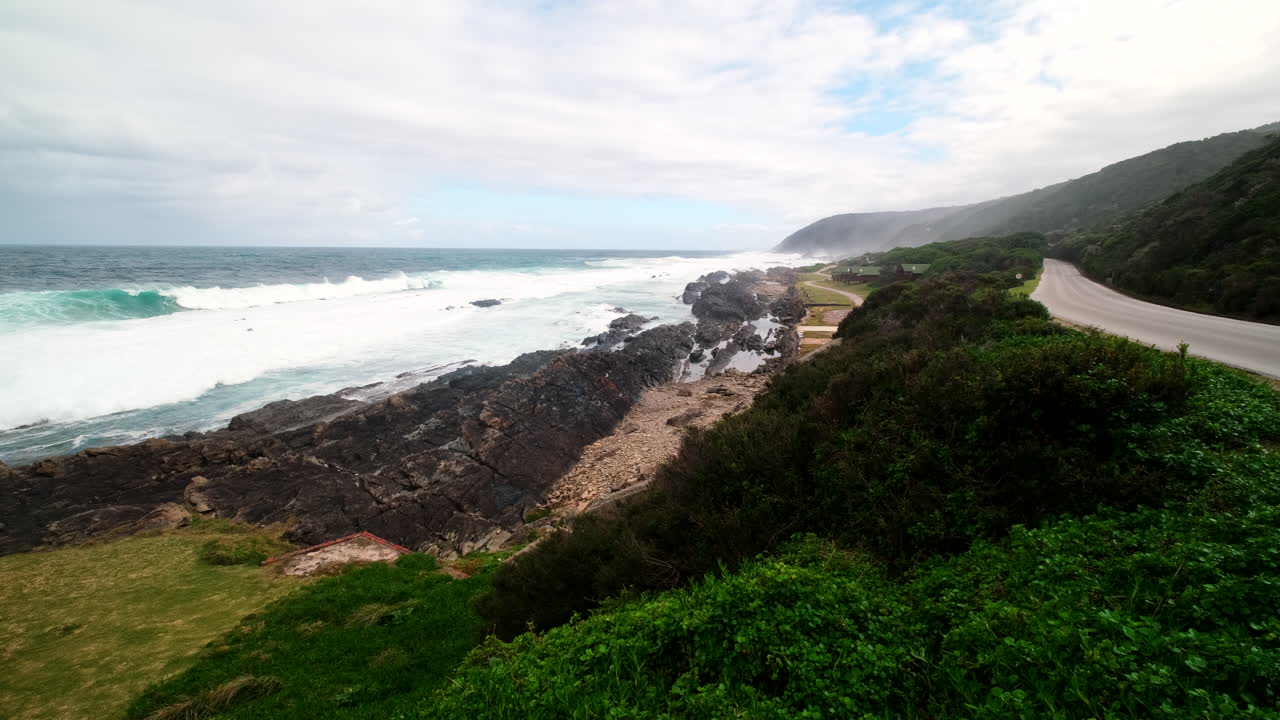 Storms River rest camp with camp sites on scenic Tsitsikamma coastline