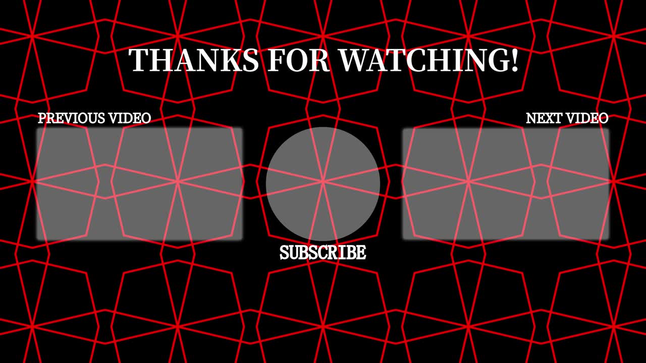 기하학적 패턴 검은 배경 엔드 카드 모션 그래픽