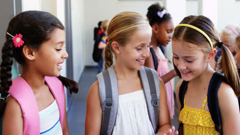 School-kids-giving-high-five-to-each-other