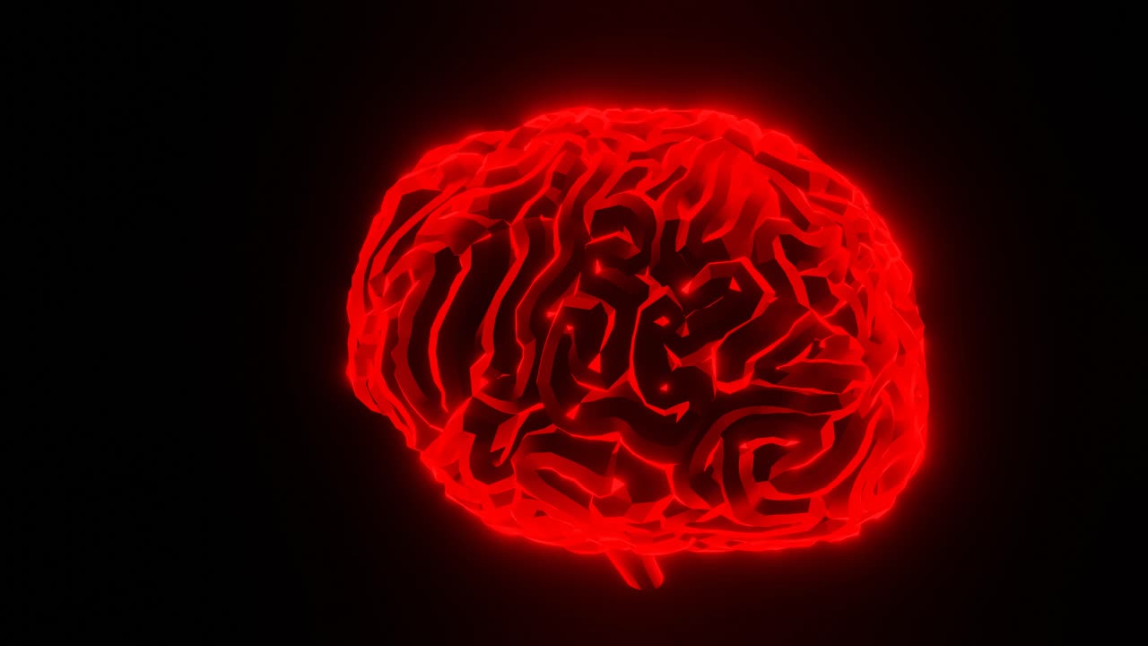 두뇌는 빨강, cg, 카메라 궤도를 점등