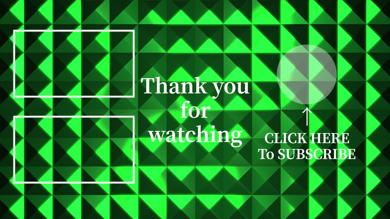 금속 반사 크리스탈 광채 엔드 카드 엔딩 스크린 모션 그래픽