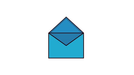 email envelope with bulb light on and off creativity