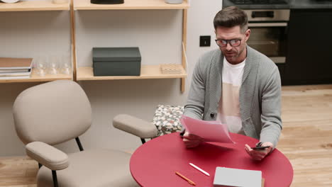 busy man taking phone call