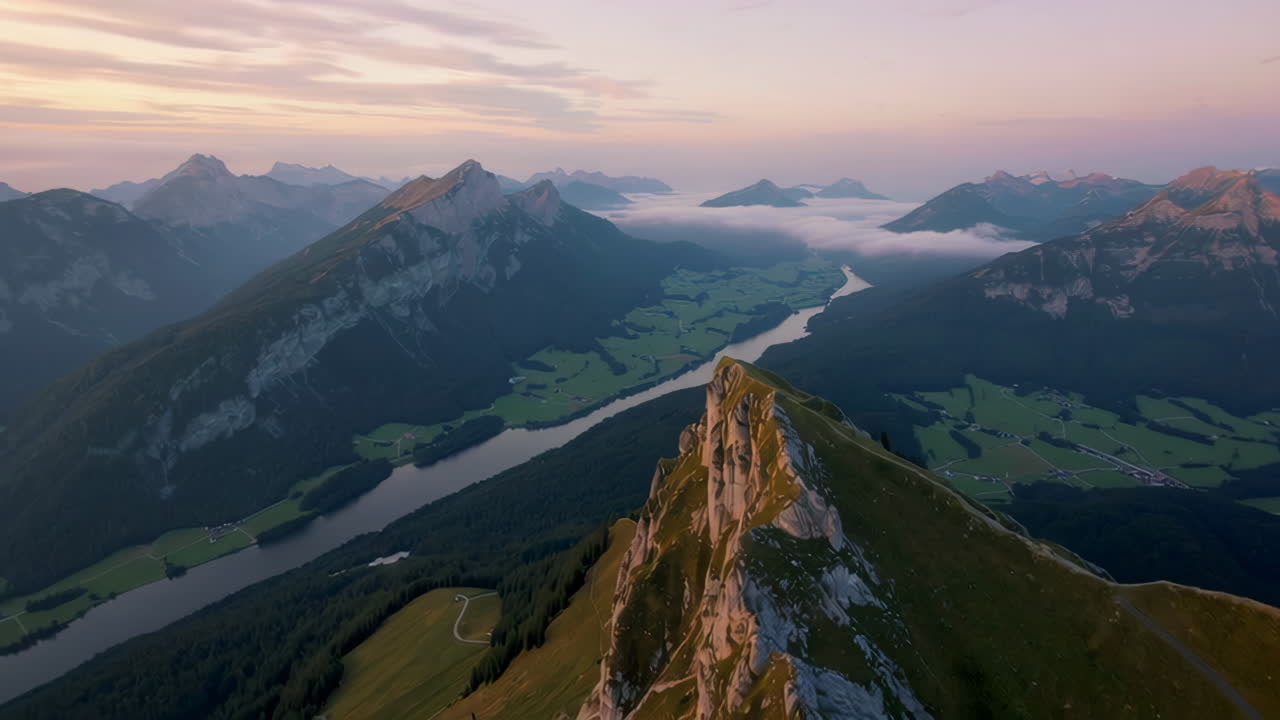 Sunrise over the Alps