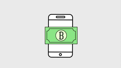 bitcoin cryptocurrency digital animation