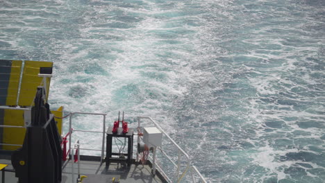 big ship sea slipstream on the sea