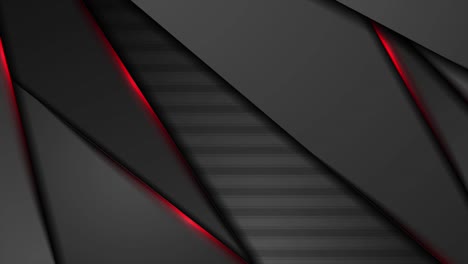 fondo de movimiento abstracto corporativo negro con luces de neón rojas
