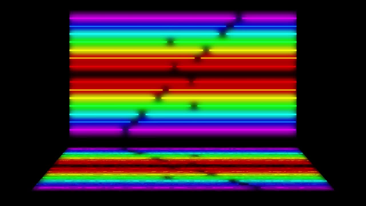 Neon line illumination animation motion graphics