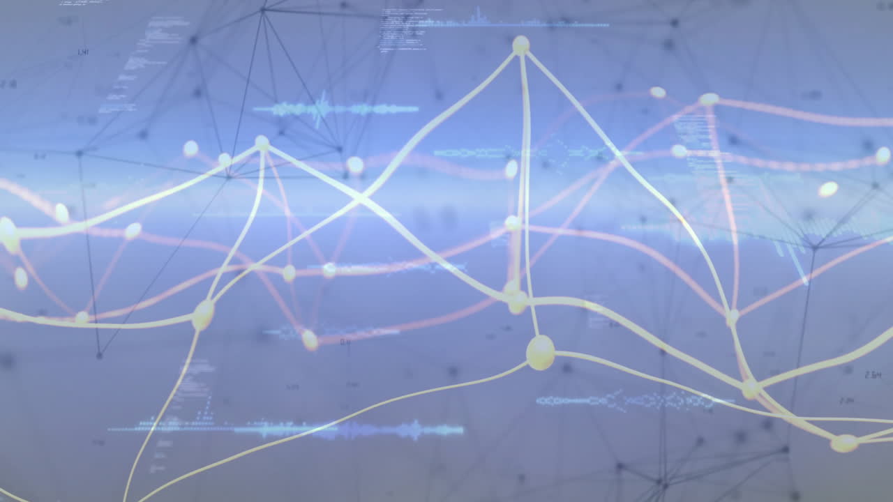 데이터 프로세싱을 통한 연결 네트워크의 애니메이션