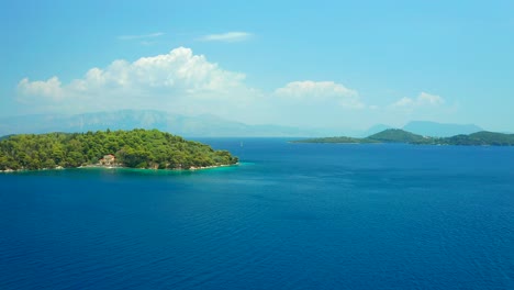 nydri lefkada 섬 산악 공중 통과
