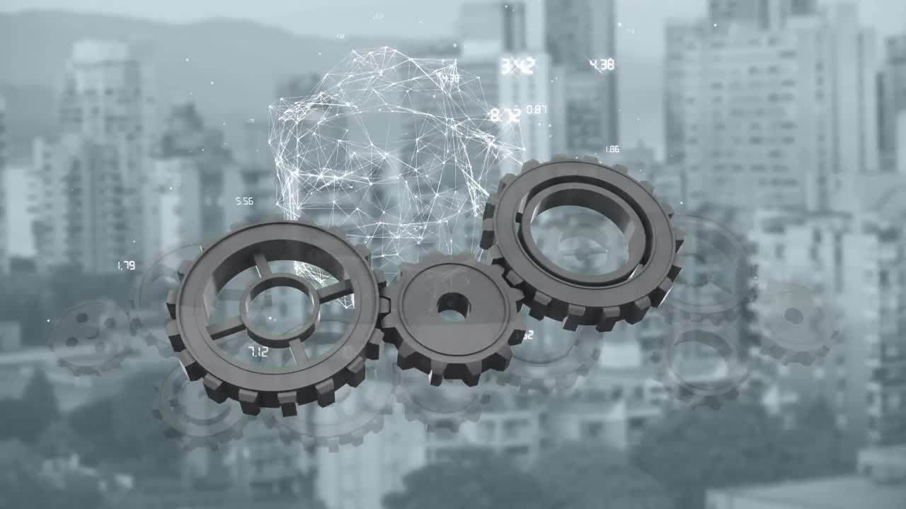 회전하는  ⁇ 과 함께 데이터 및 연결 네트워크와 함께 회전하는 지구