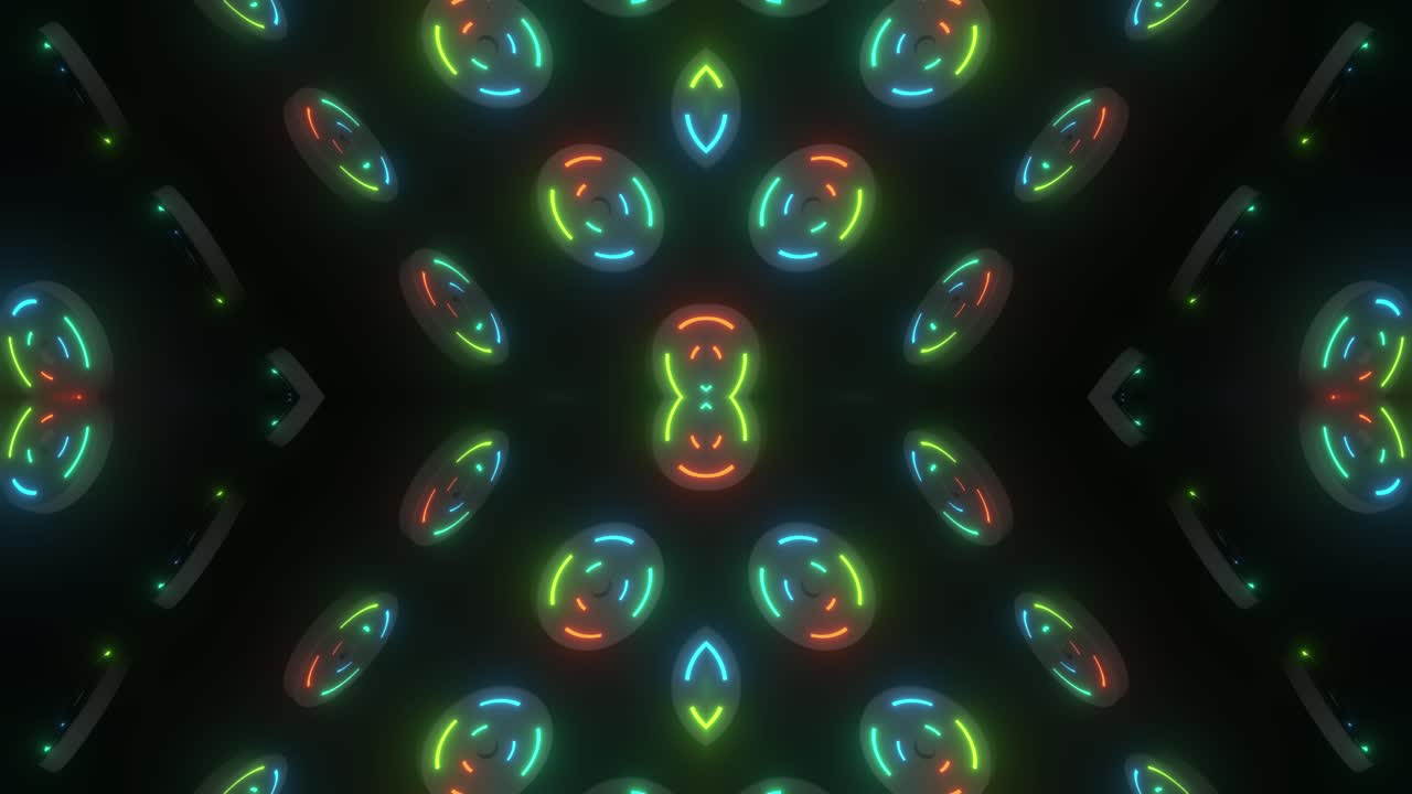 patrón geométrico de neón