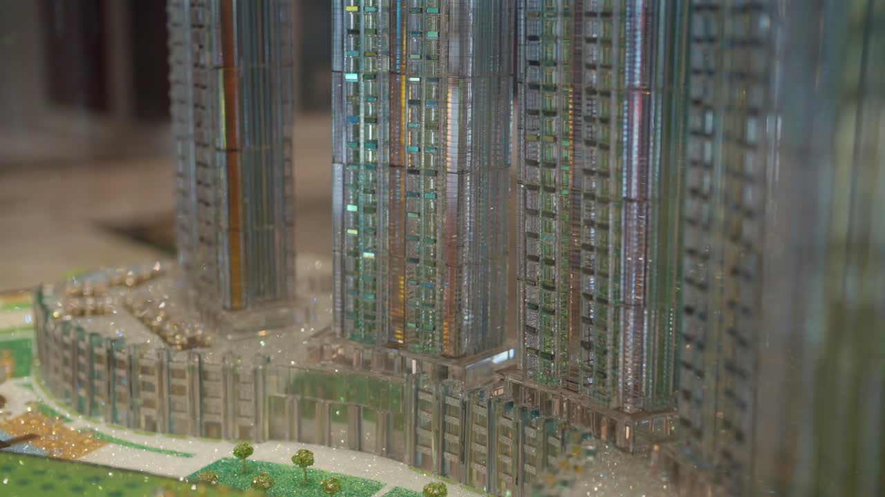 diseño de las calles de la ciudad, rascacielos y edificios