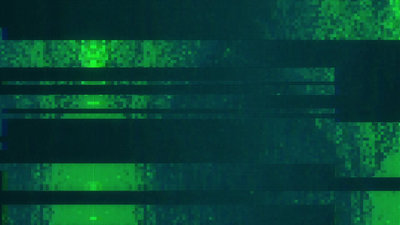 diseño único abstracto animación digital ruido de píxeles error de fallo daño de video
