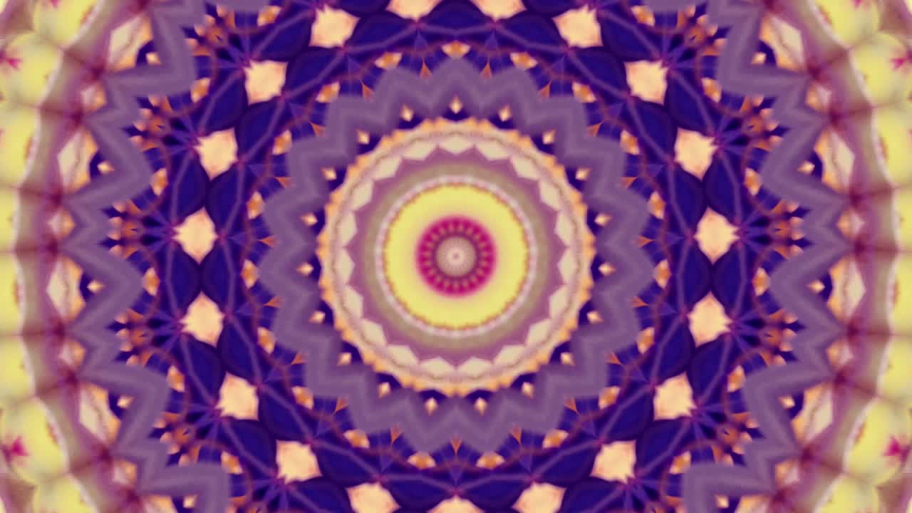 Sfondo astratto 4K. Loop dinamico e fantasioso in movimento. Caleidoscopio