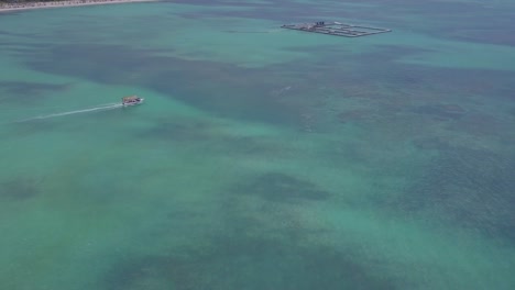 Aerial-over-dolphin-swimming-center-at-Punta-Cana-in-the-Dominican-Republic