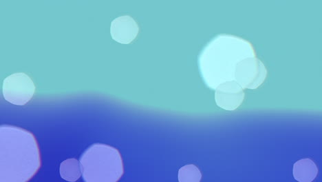 abstract underwater art with floating bubbles in shades of blue and purple