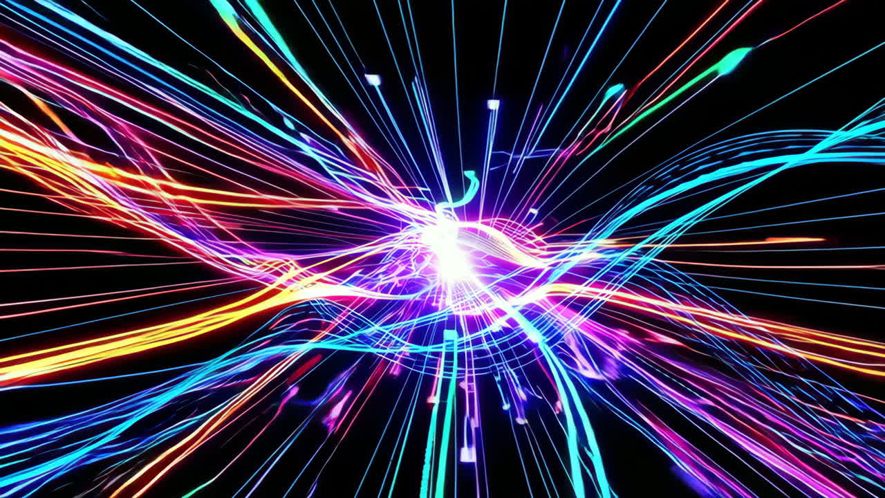 líneas brillantes abstractas