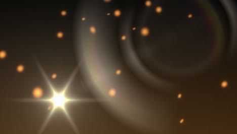 animación de la decoración navideña con manchas brillantes de luz