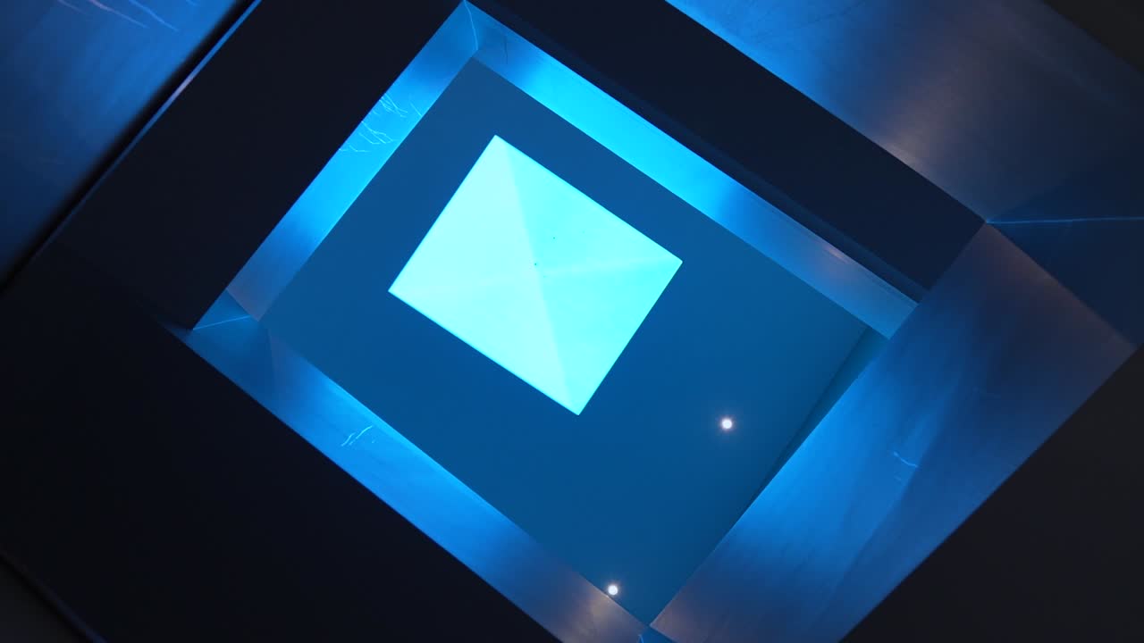 roof show in the middle of modern house.