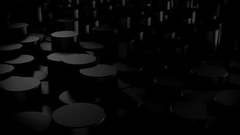 abstract cylindrical geometric black surfaces in virtual space