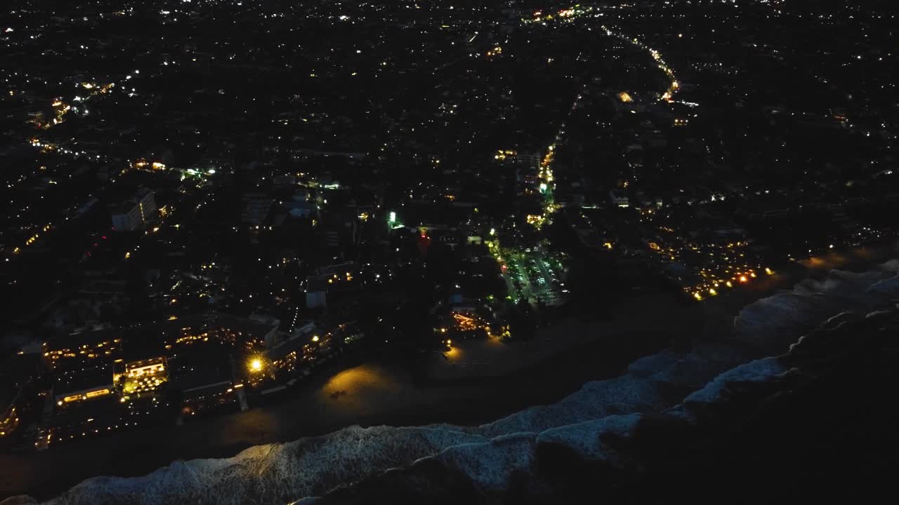 Amazing Cinematic Nusa Dua, Bali beach air footage with exotic and luxurious five stars hotels and resorts during sunset in full HD 1080p.