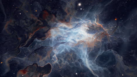 nebulosa cósmica y túnel hiperespacial