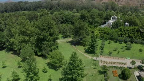 An-aerial-drone-fly-through-shot-of-the-Temple-of-St