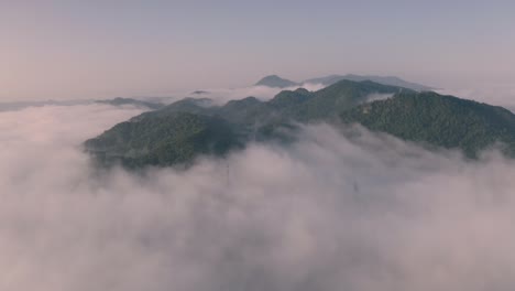 aerial view beautiful of morning.