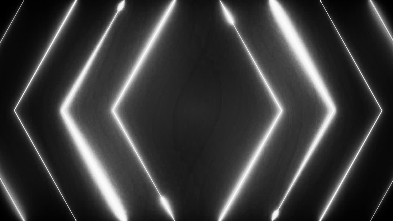 animación de video de ciencia ficción brillante con rayos láser de neón video de stock, fondos, abstracto, línea única, iluminación de neón colores y formas completos