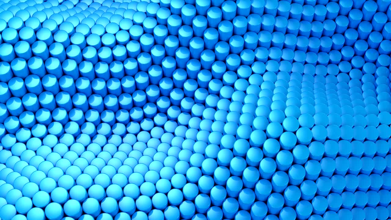 Cylinders Formed A Wave