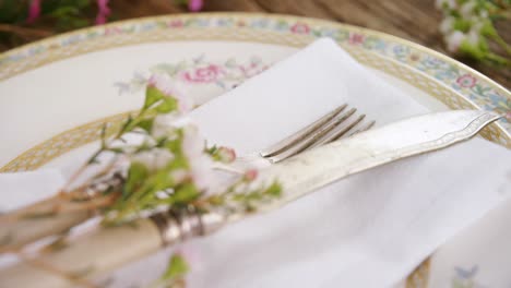 various cutlery on wooden table 4k