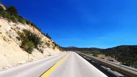 aerial view of southwest winding mountain roads in nevada