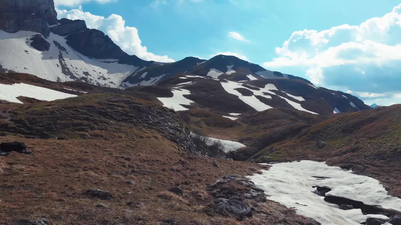 Hiking in the Alps: Majestic Mountain Lake Reflection