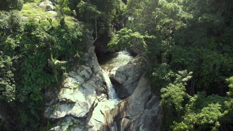 breathtaking landscape of yelapa waterfalls in deep forest mountains in jalisco, mexico