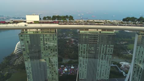 gardens by the bay, singapore - aerial view