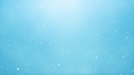 Dancing-Snowflakes:-Light-Blue-Winter-Background---Snow-in-Motion:-Winter-Scenery