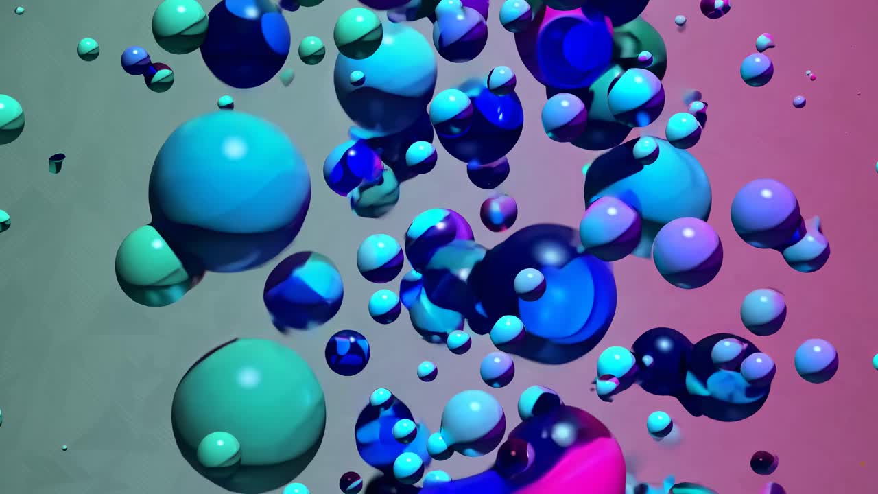 Abstract Colorful 3D Sphere Background