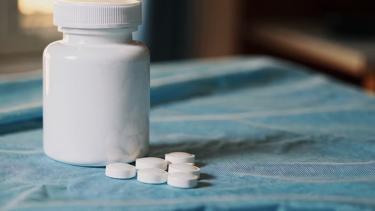 색 약병 병에 약이 들어있습니다.