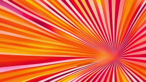Creating dynamic, vibrant pattern with colorful radial lines animation