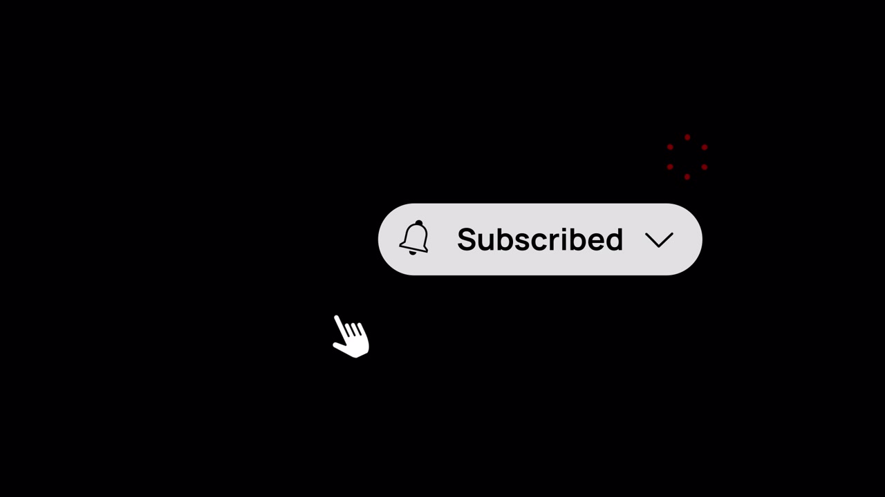 Glasswave Subscribe Like & Bell Notification Button Overlay