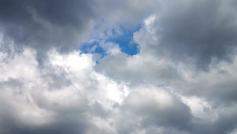 footage of rainy clouds on blue sky