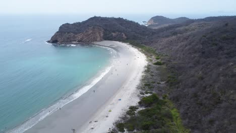 machalilla national park puerto lopez beautiful sandy beach, manabi, ecuador