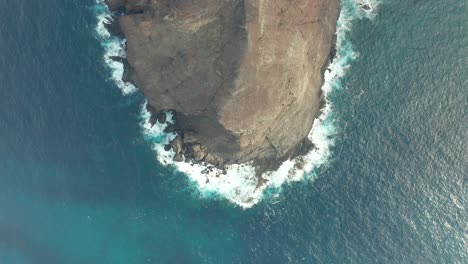 Aerial-shot-Pico-Branco,-Porto-Santo,-Madeira,-Portugal