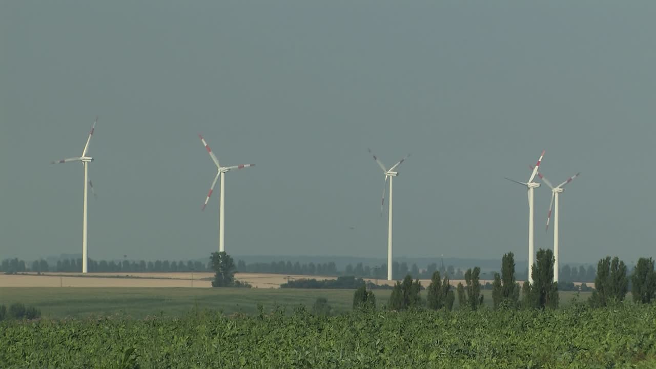 독일 마그데부르거 보르데의 풍력 터빈