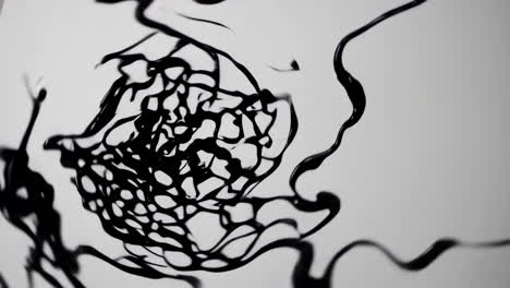 abstract ink splashes