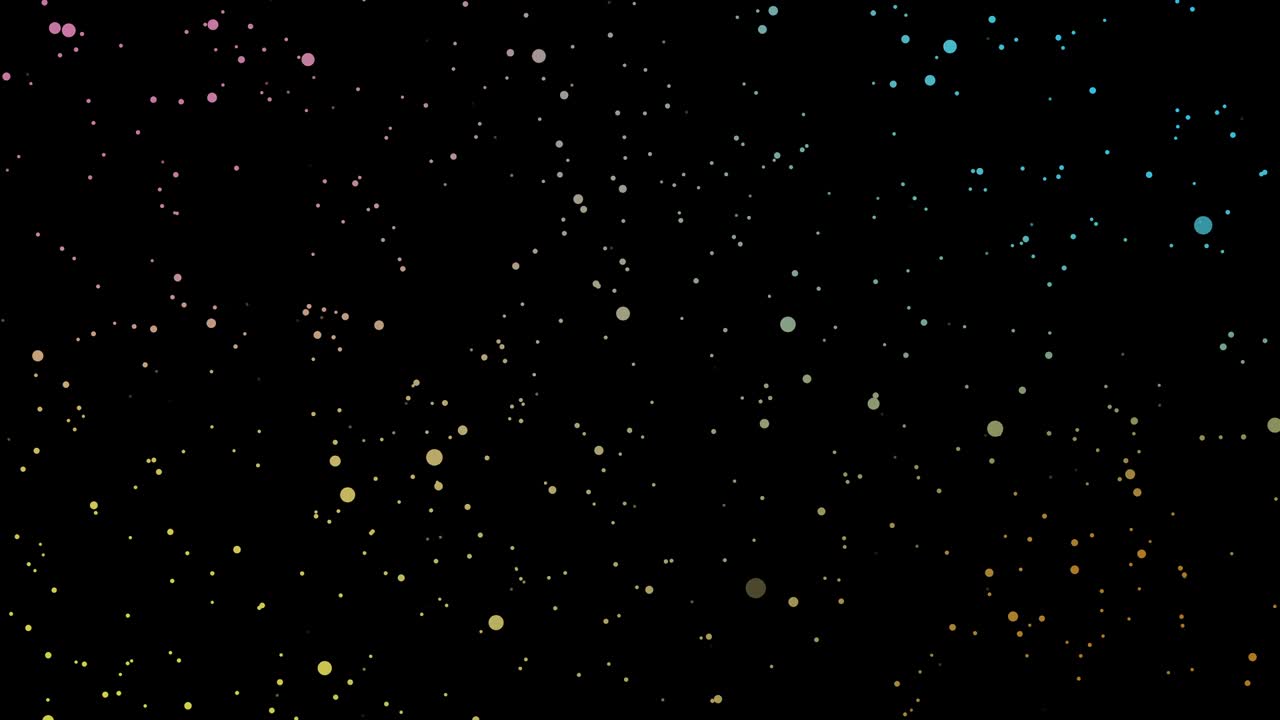 An outer space-like animation in which the colors of the stars change.