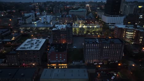 vista aerea de la ciudad de noche