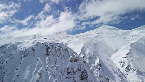toma aérea cordillera de los andes nevada chile