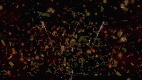 Animation-of-fireworks-exploding-and-confetti-falling